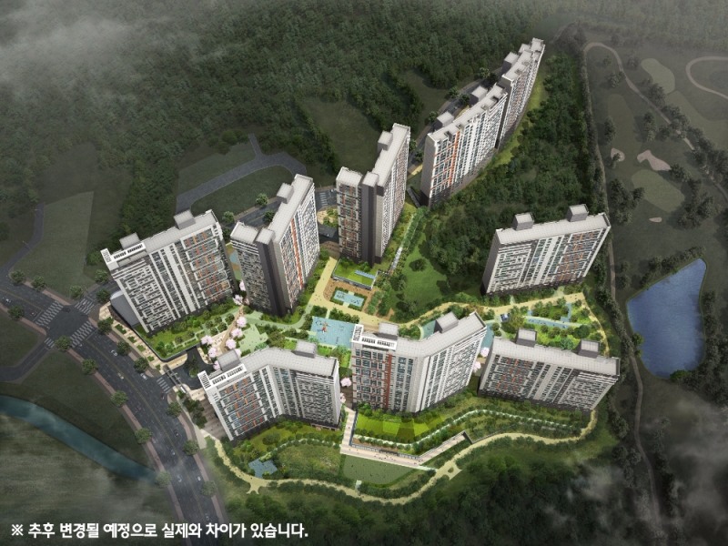 하남 포웰시티 C2블록 조감도.(사진=현대건설)