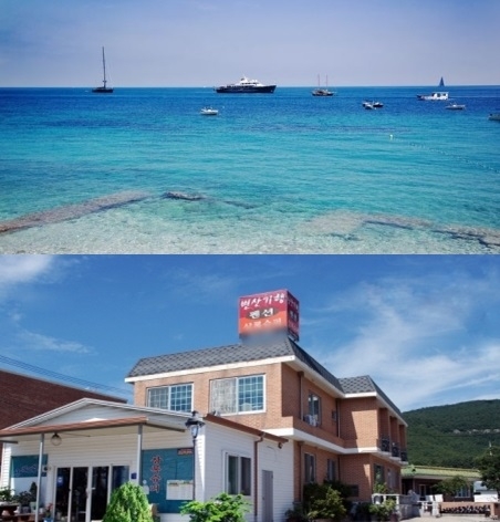 변산반도 가을여행, 상록해변에 위치한 부안펜션 ‘변산기행펜션’