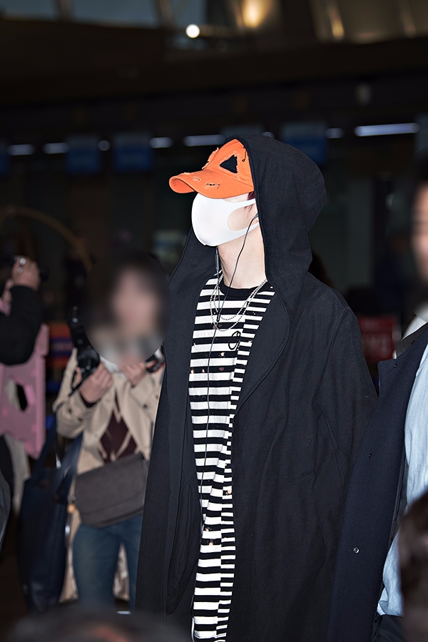 갓세븐(GOT7) 마크, 인천국제공항 출국 현장