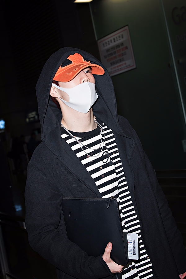 갓세븐(GOT7) 마크, 인천국제공항 출국 현장