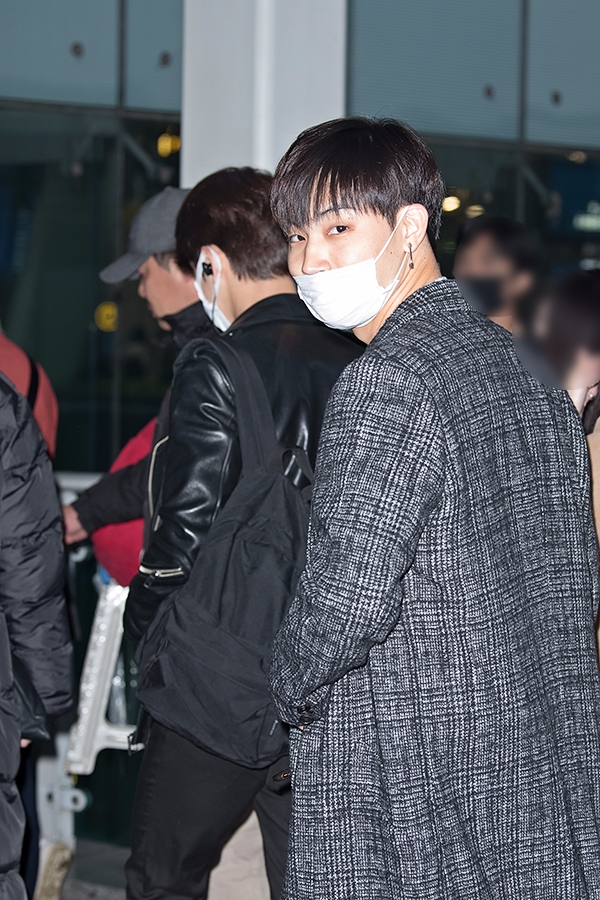갓세븐(GOT7) 제이비, 인천국제공항 출국 현장