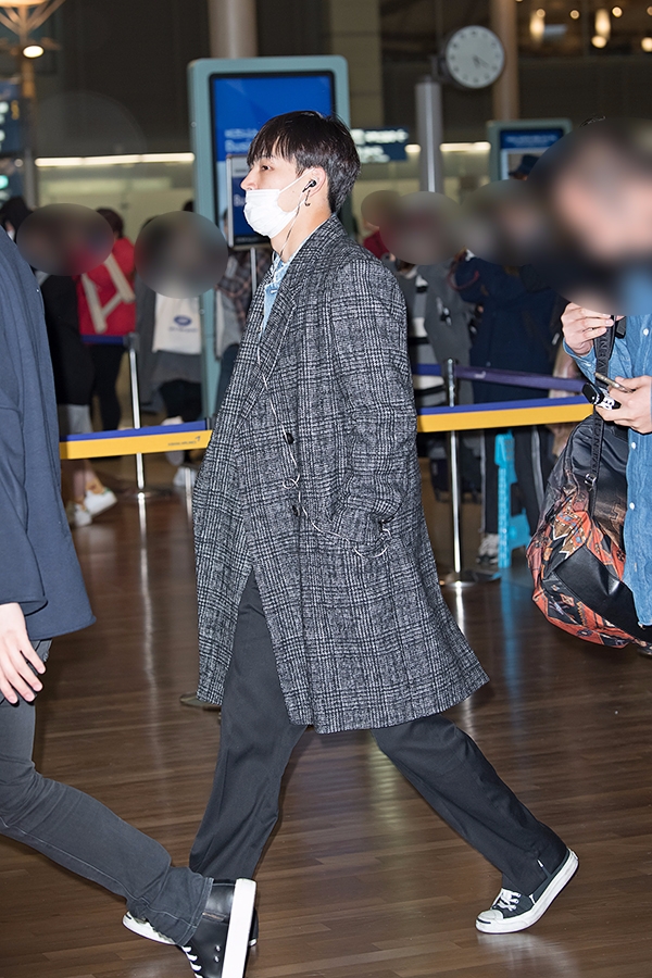 갓세븐(GOT7) 제이비, 인천국제공항 출국 현장