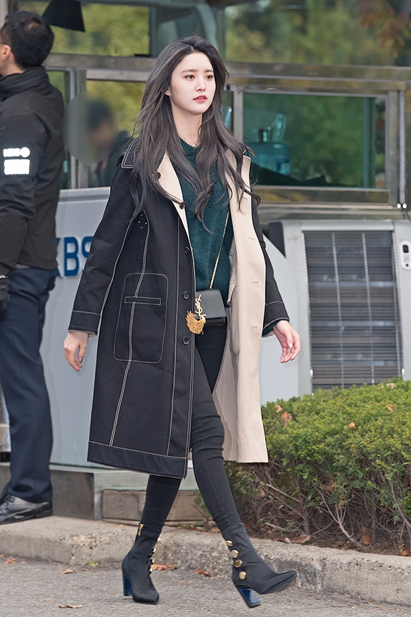 EXID 정화, KBS 뮤직뱅크 출근길