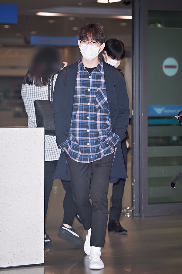 갓세븐(GOT7) 진영, 인천국제공항 입국 현장