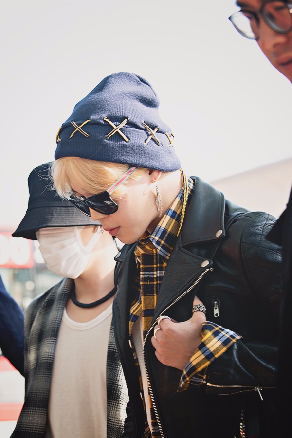 방탄소년단(BTS) 지민, 인천국제공항 출국 현장
