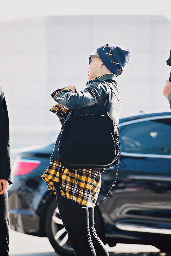 방탄소년단(BTS) 지민, 인천국제공항 출국 현장