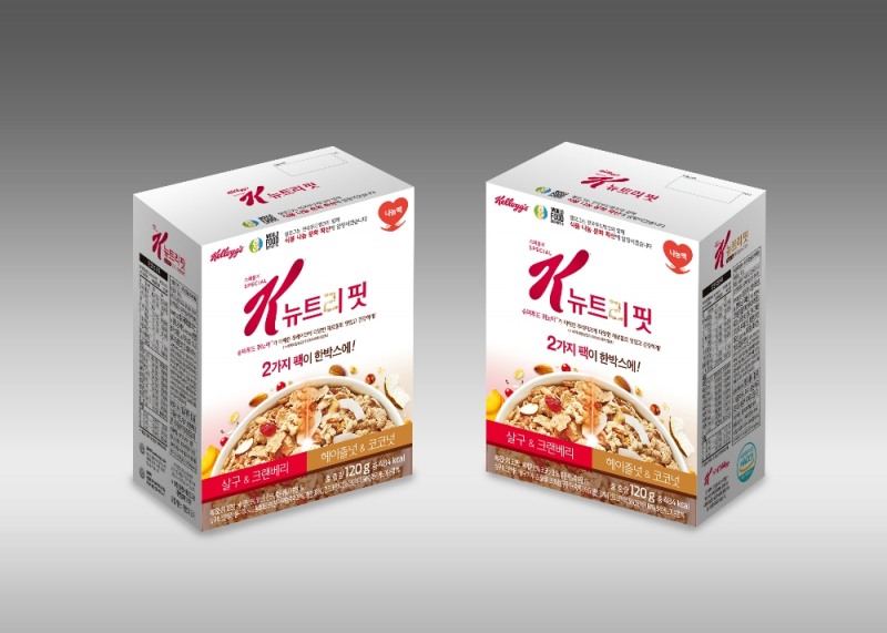 켈로그 기부 캠페인을 위해 제작된 시리얼 나눔팩.(사진= 농심켈로그)