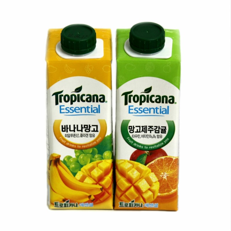 트로피카나 에센셜 2종 이미지.(사진=롯데칠성음료)