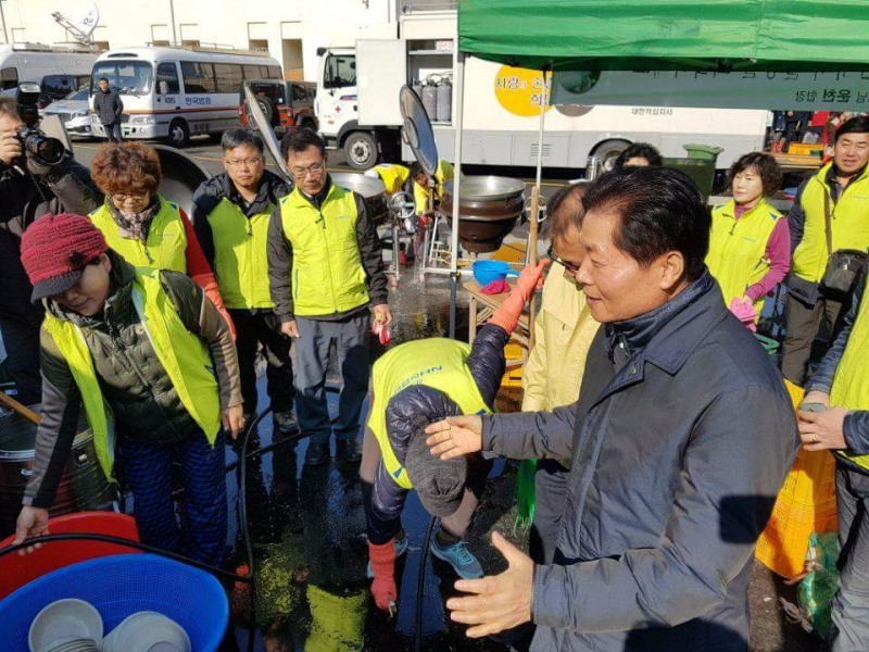 김병원 농협중앙회장, 포항 지진 피해 현장 방문