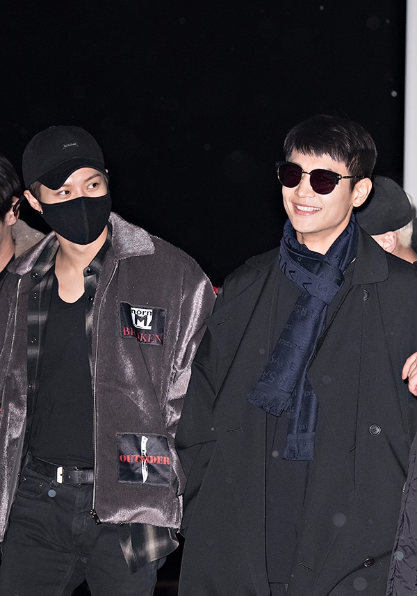 샤이니(SHINee) 태민-민호, 인천국제공항 출국 현장
