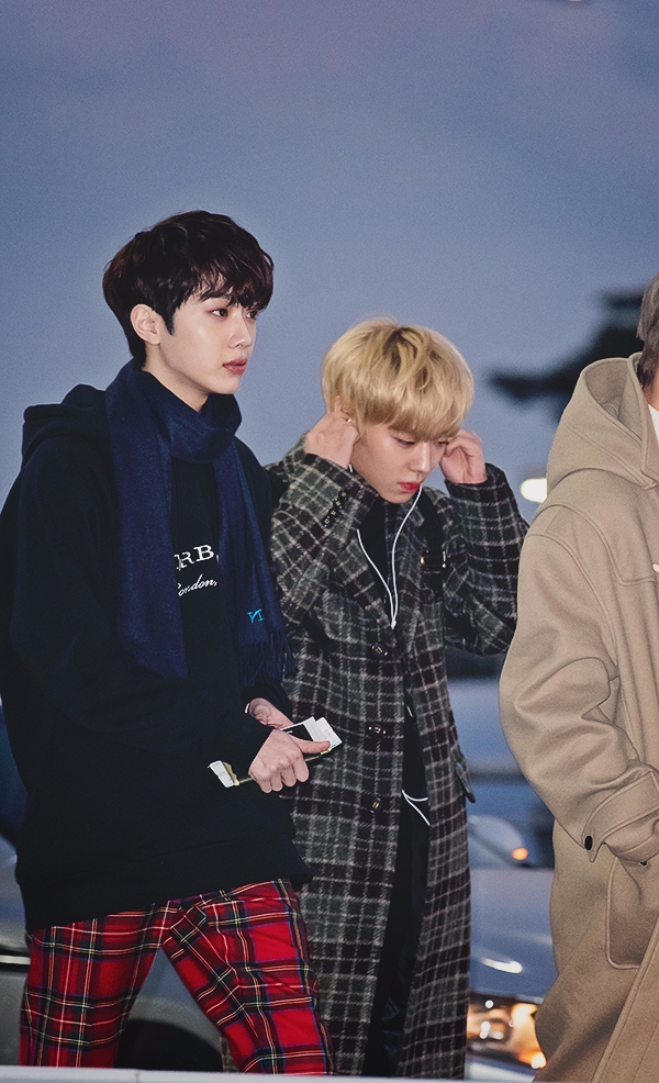 워너원(WannaOne) 라이관린-박지훈, 인천국제공항 출국 현장