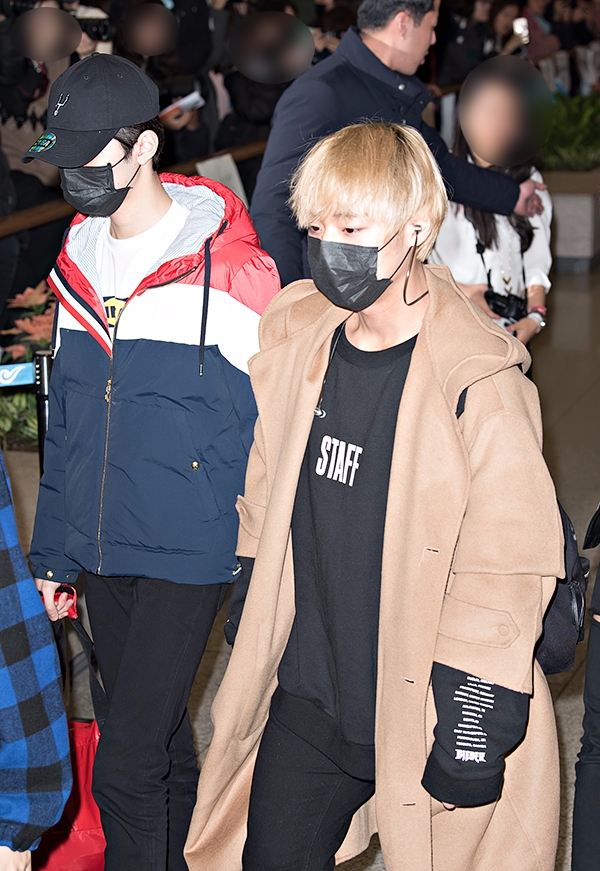 워너원(WannaOne) 라이관린-박지훈, 인천국제공항 입국 현장