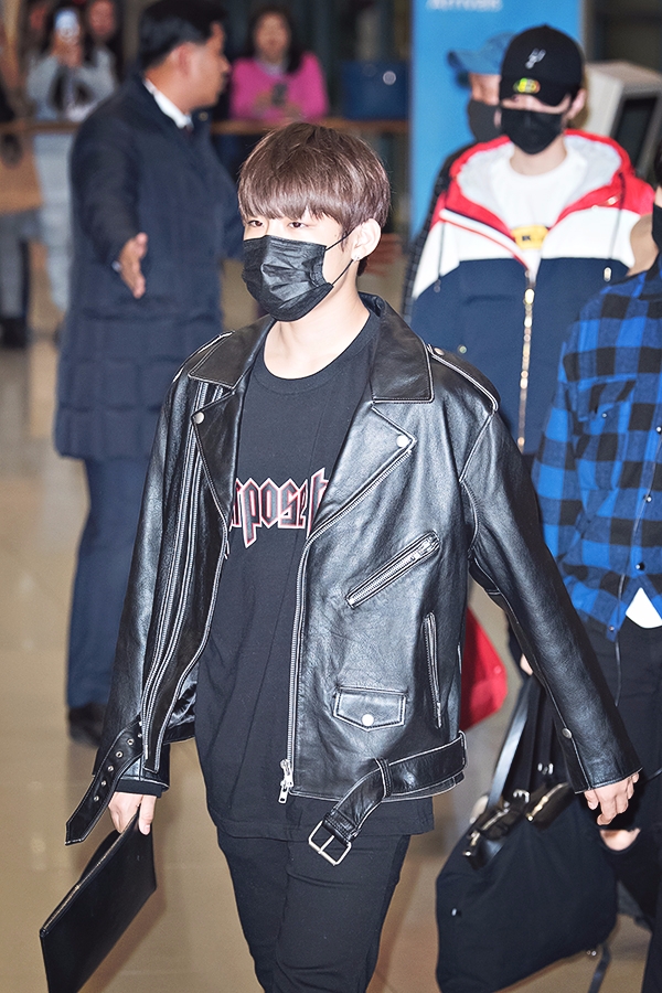 워너원(WannaOne) 박우진, 인천국제공항 입국 현장