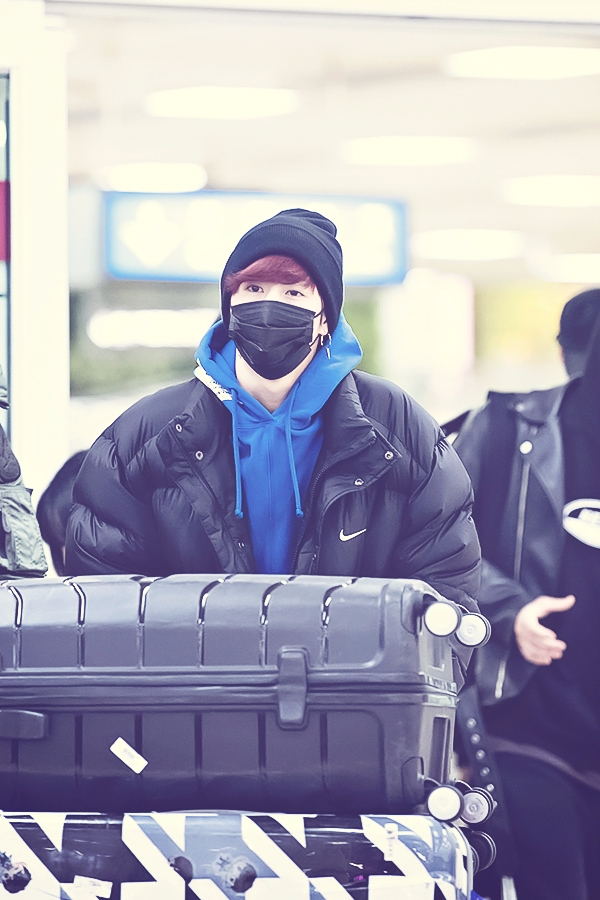 갓세븐(GOT7) 마크, 김포국제공항 입국 현장