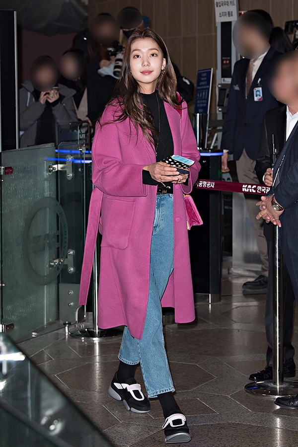 이호정, 김포국제공항 출국 현장