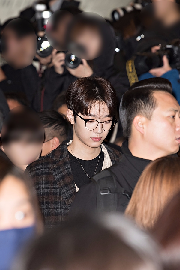 워너원(WannaOne) 라이관린, 김포국제공항 출국 현장