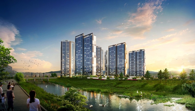 밀양 나노시티 한신더휴 투시도.(사진=한신공영)