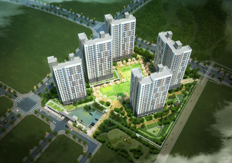 _한강 금호어울림_D 1블록 조감도.(사진=금호건설)