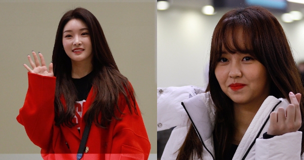 청하와 김소현이 일본 도쿄에서 열리는 ‘2017 엠넷 아시안 뮤직 어워즈(MAMA)’에 참석하기 위해 28일 오전 김포국제공항을 통해 출국을 하고 있다.