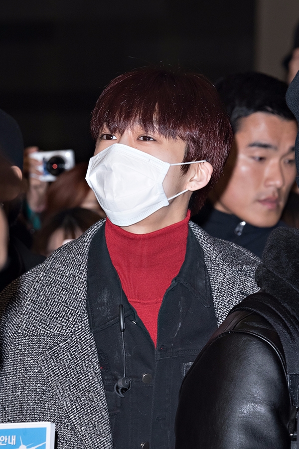 몬스타엑스(MONSTAX) 형원, 김포국제공항 출국 현장
