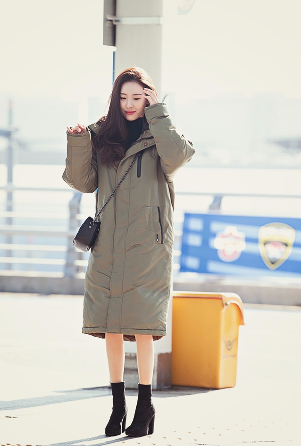 선미, 인천국제공항 출국 현장