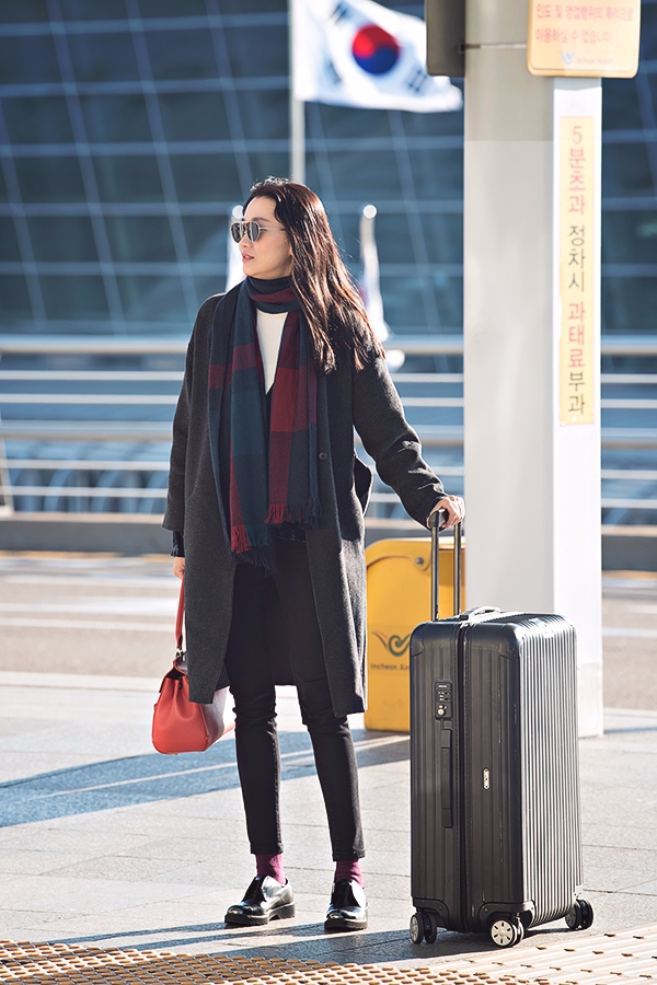 장윤주, 인천국제공항 출국 현장