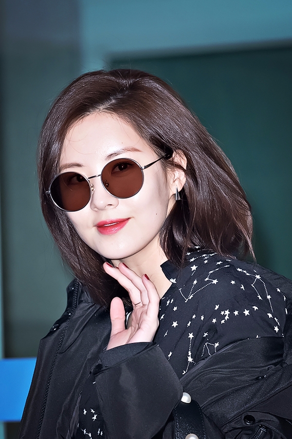서현, 인천국제공항 출국 현장