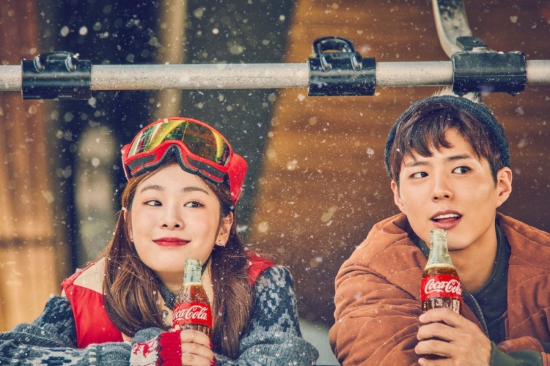 코카-콜라 김연아&박보검. (사진= 코카-콜라)
