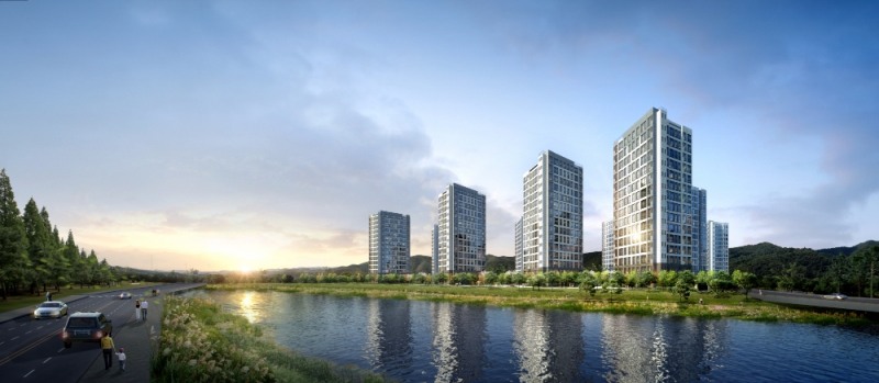 성남고등지구 제일풍경채 투시도.(사진=제일건설)