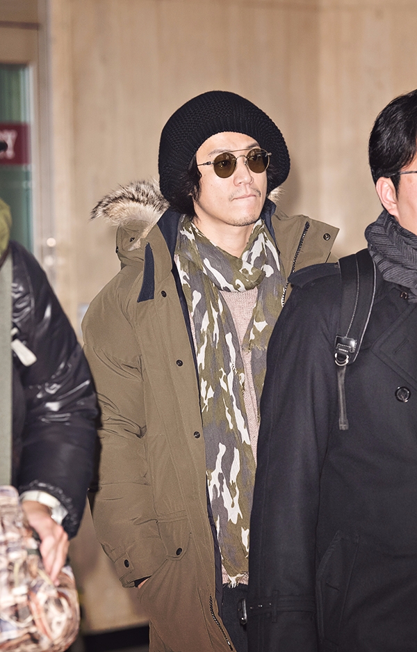 오구리슌, 김포국제공항 입국 현장