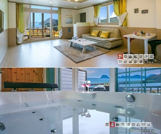 환상적인 오션뷰 뽐내는 거제도펜션 ‘하늘아리펜션’