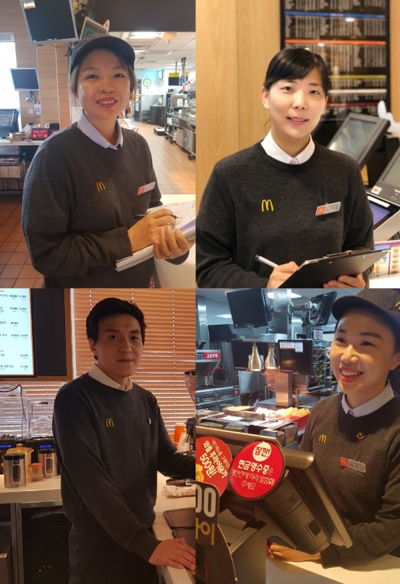(사진=한국맥도날드 점장 4인)