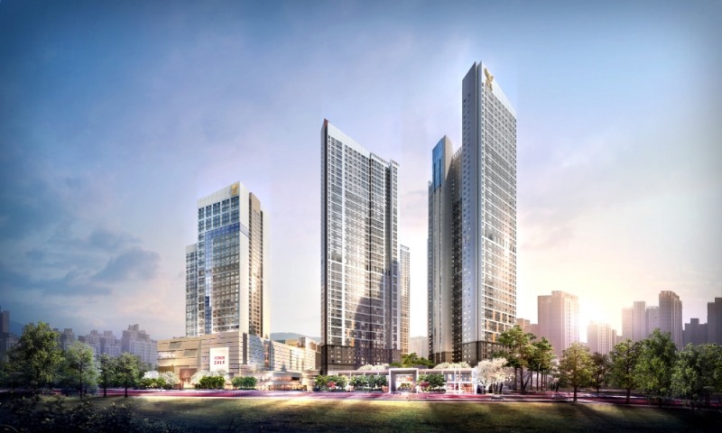 동탄역 롯데캐슬 트리니티 투시도. (사진= 롯데건설)