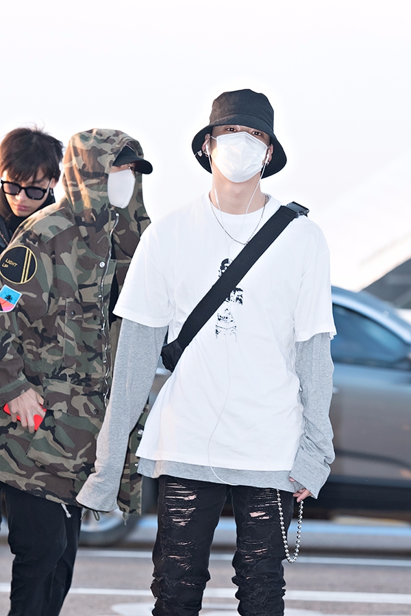 갓세븐(GOT7) 제이비, 인천국제공항 출국 현장