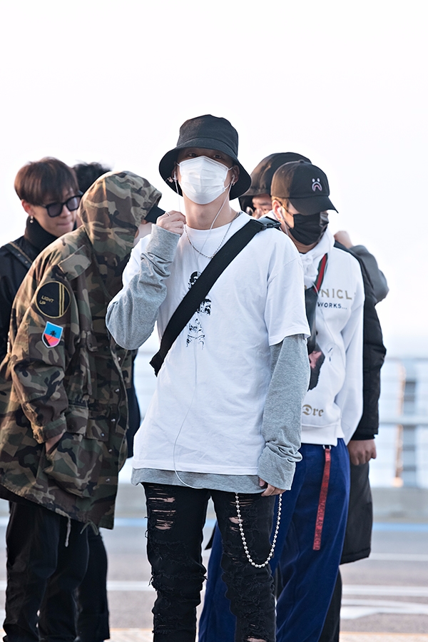 갓세븐(GOT7) 제이비, 인천국제공항 출국 현장
