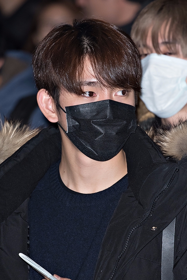 갓세븐(GOT7) 진영, 김포국제공항 출국 현장