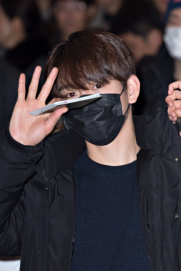 갓세븐(GOT7) 진영, 김포국제공항 출국 현장
