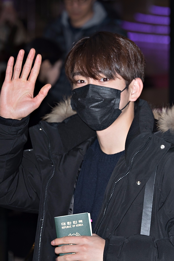 갓세븐(GOT7) 진영, 김포국제공항 출국 현장