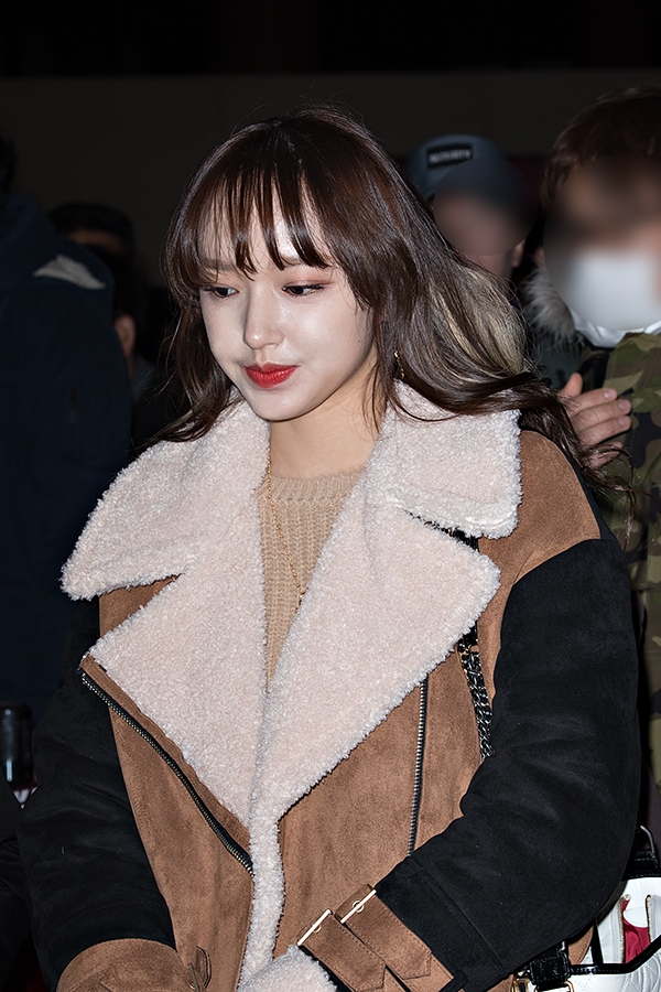 우주소녀 성소, 김포국제공항 출국 현장
