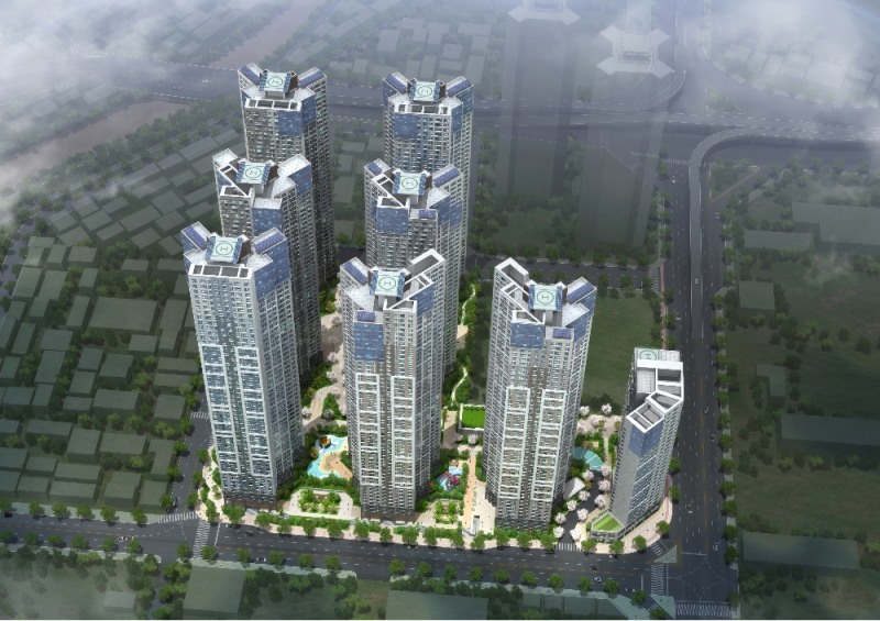 좌천∙범일구역 통합3지구 도시환경정비사업 조감도.(사진=두산건설)