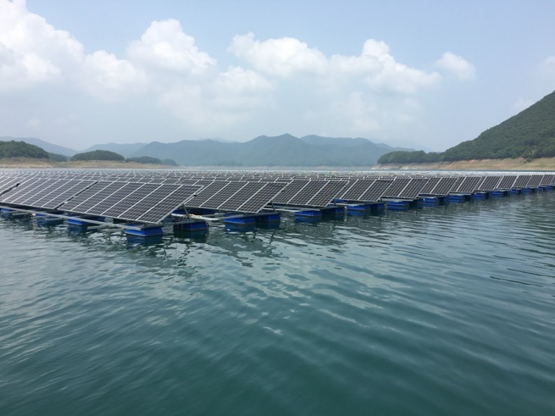 청풍호 수상태양광 발전소.(사진=K-water)