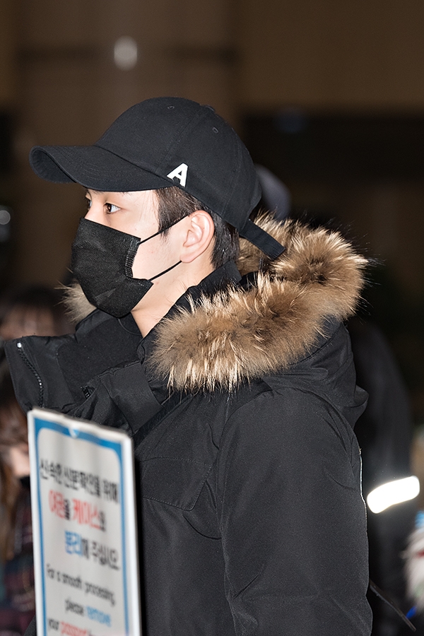 갓세븐(GOT7) 진영, 김포국제공항 출국 현장