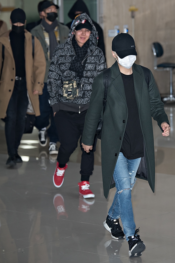 방탄소년단(BTS) 제이홉-슈가, 김포국제공항 입국 현장
