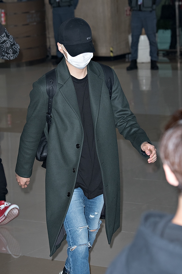 방탄소년단(BTS) 슈가, 김포국제공항 입국 현장