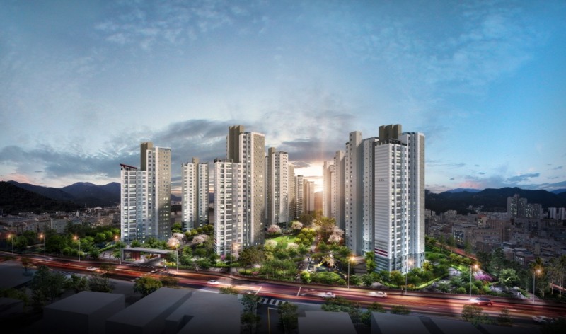 창원 롯데캐슬 프리미어 투시도.(사진=롯데건설)