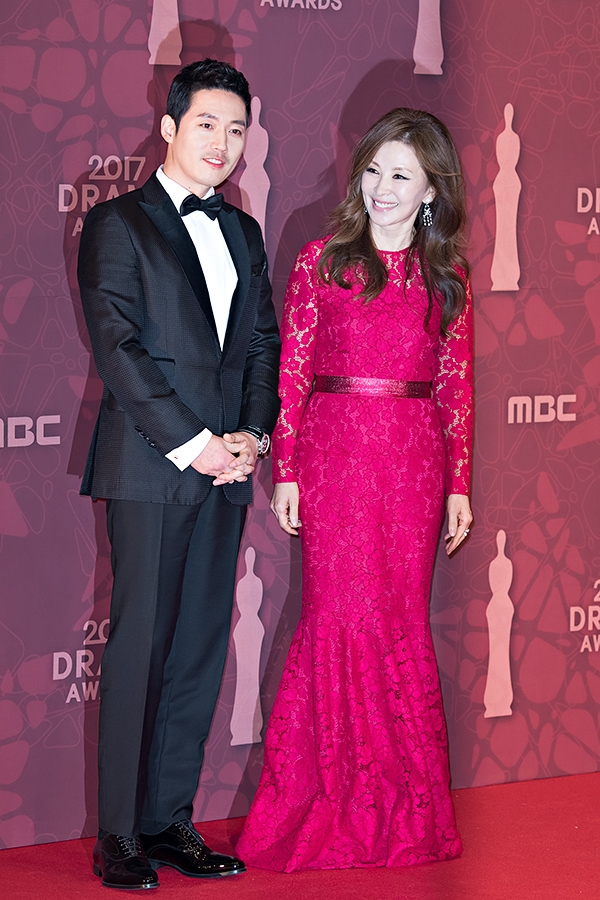 장혁-이미숙, '2017 MBC 연기대상' 포토월 행사