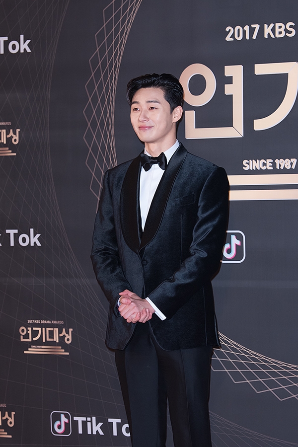 박서준, '2017 KBS 연기대상' 포토월 행사