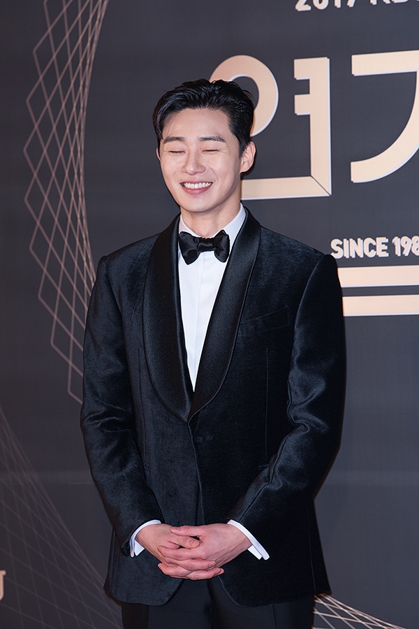 박서준, '2017 KBS 연기대상' 포토월 행사