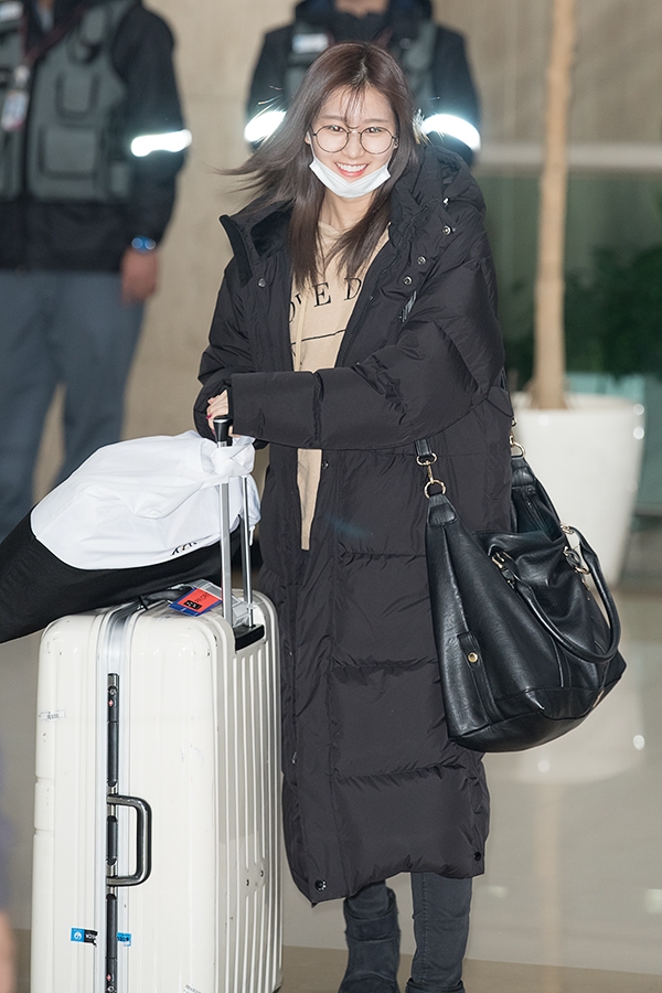 트와이스 사나, 김포국제공항 입국 현장