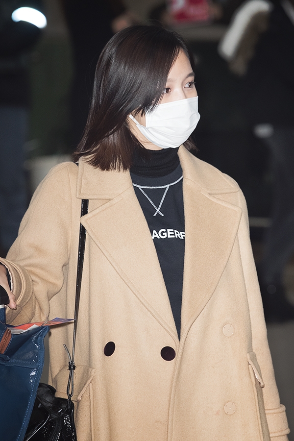 트와이스 미나, 김포국제공항 입국 현장
